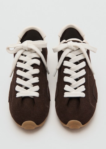 MANGO Sneaker 'Poly' in Braun
