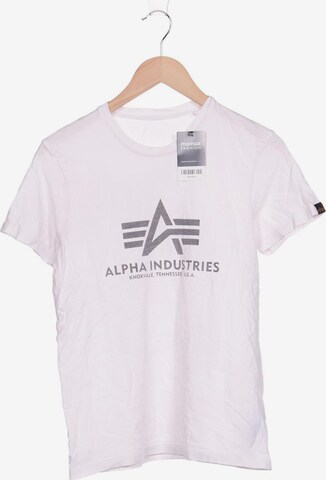 ALPHA INDUSTRIES Shirt in S in White: front