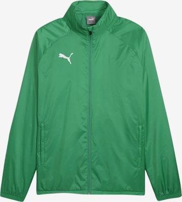 PUMA Sportjacke 'TeamGoal' in Grün: Vorderseite