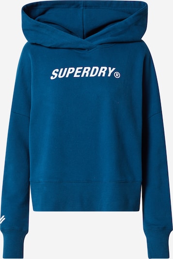 Superdry Sweatshirt in Petrol / White, Item view