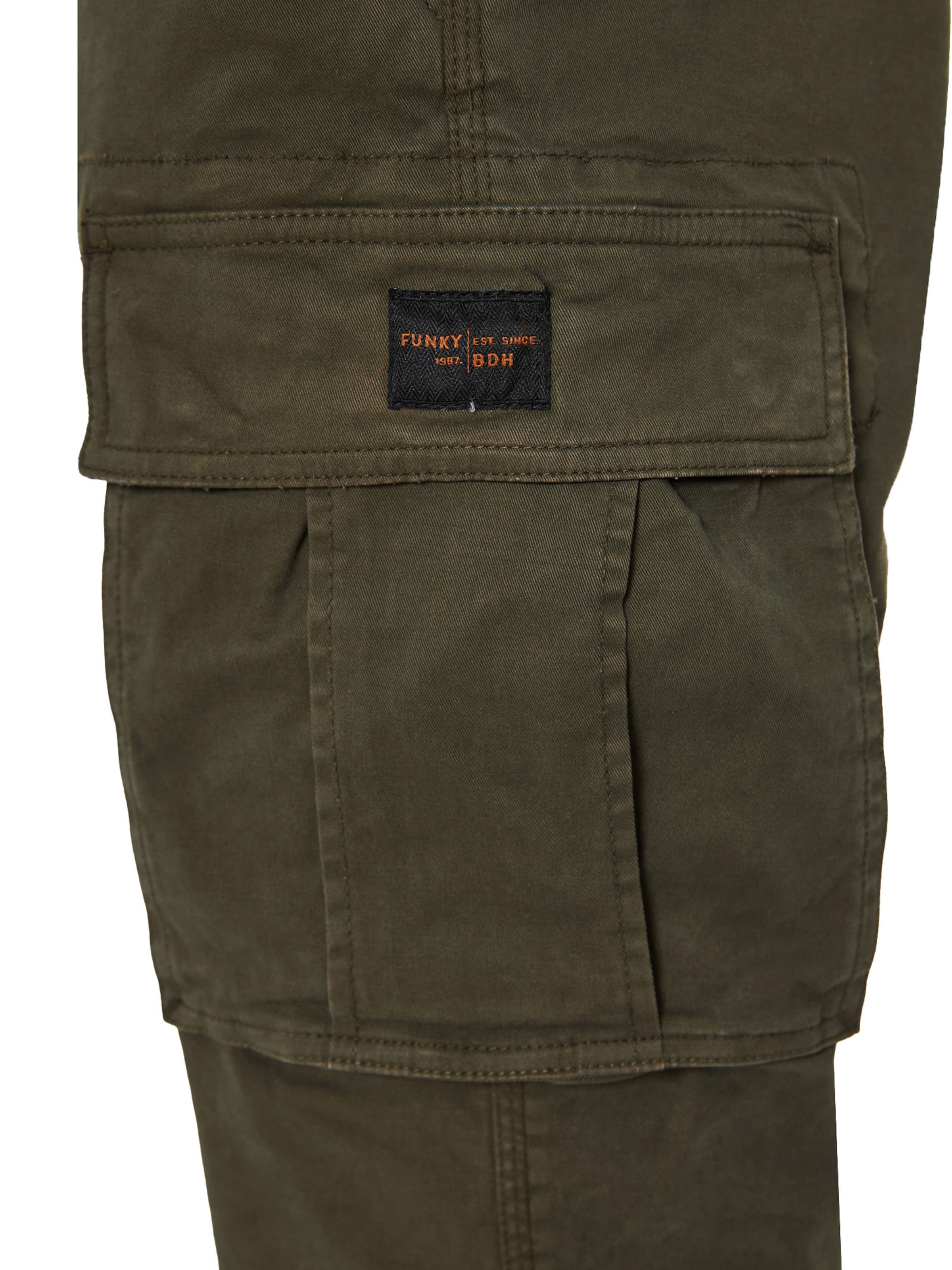 Funky Buddha Tapered Cargo Pants in Green