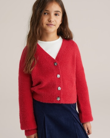 WE Fashion Strickjacke in Rot: Vorderseite