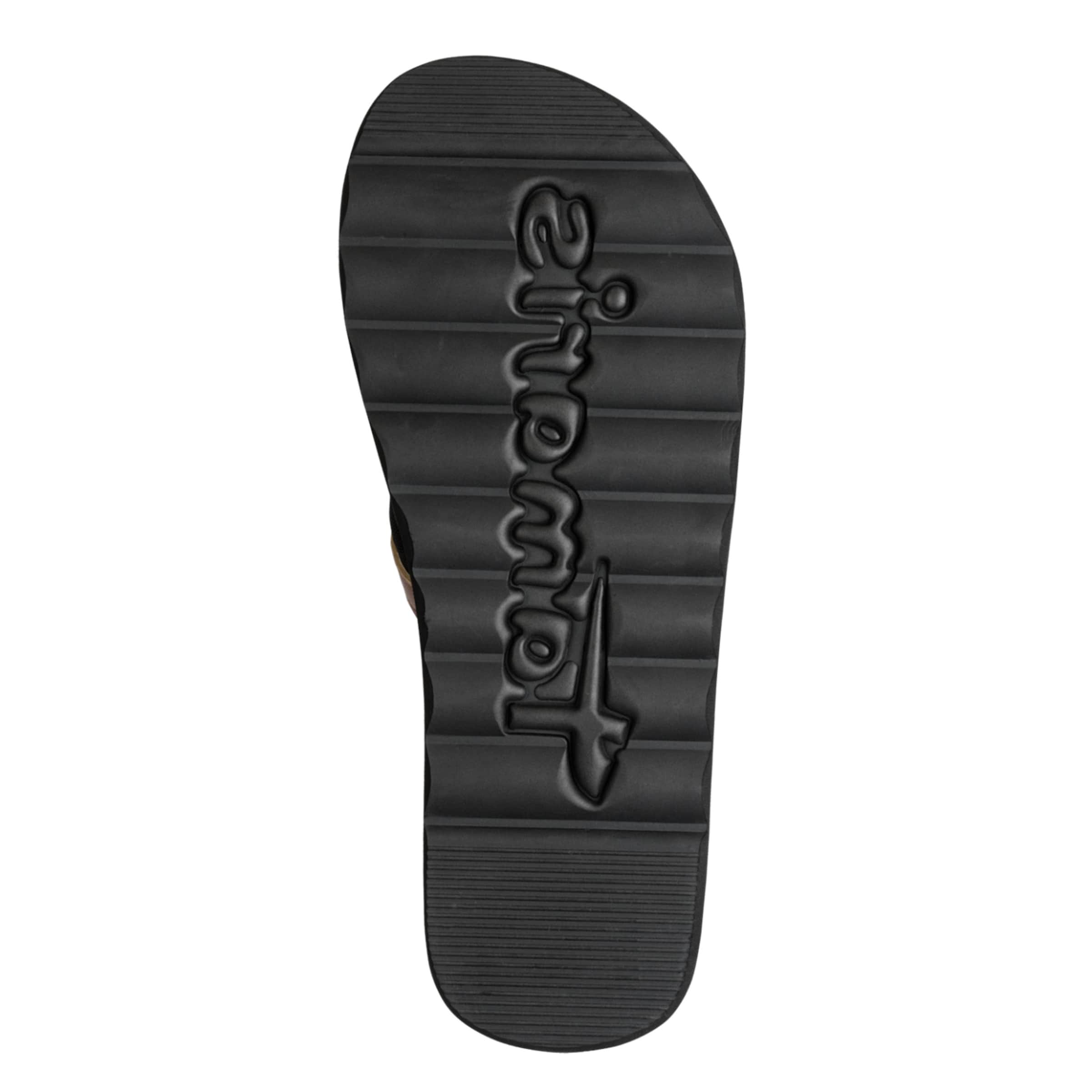 Tamaris T-Bar Sandals in Black