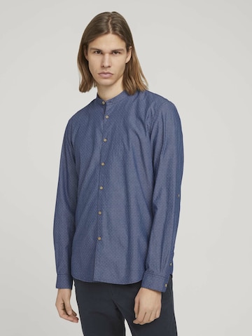 Regular fit Camicia di TOM TAILOR DENIM in blu: frontale