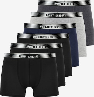 Jimmy Sanders Bokserishortsit värissä laivastonsininen / harmaa / musta / valkoinen, Tuotenäkymä