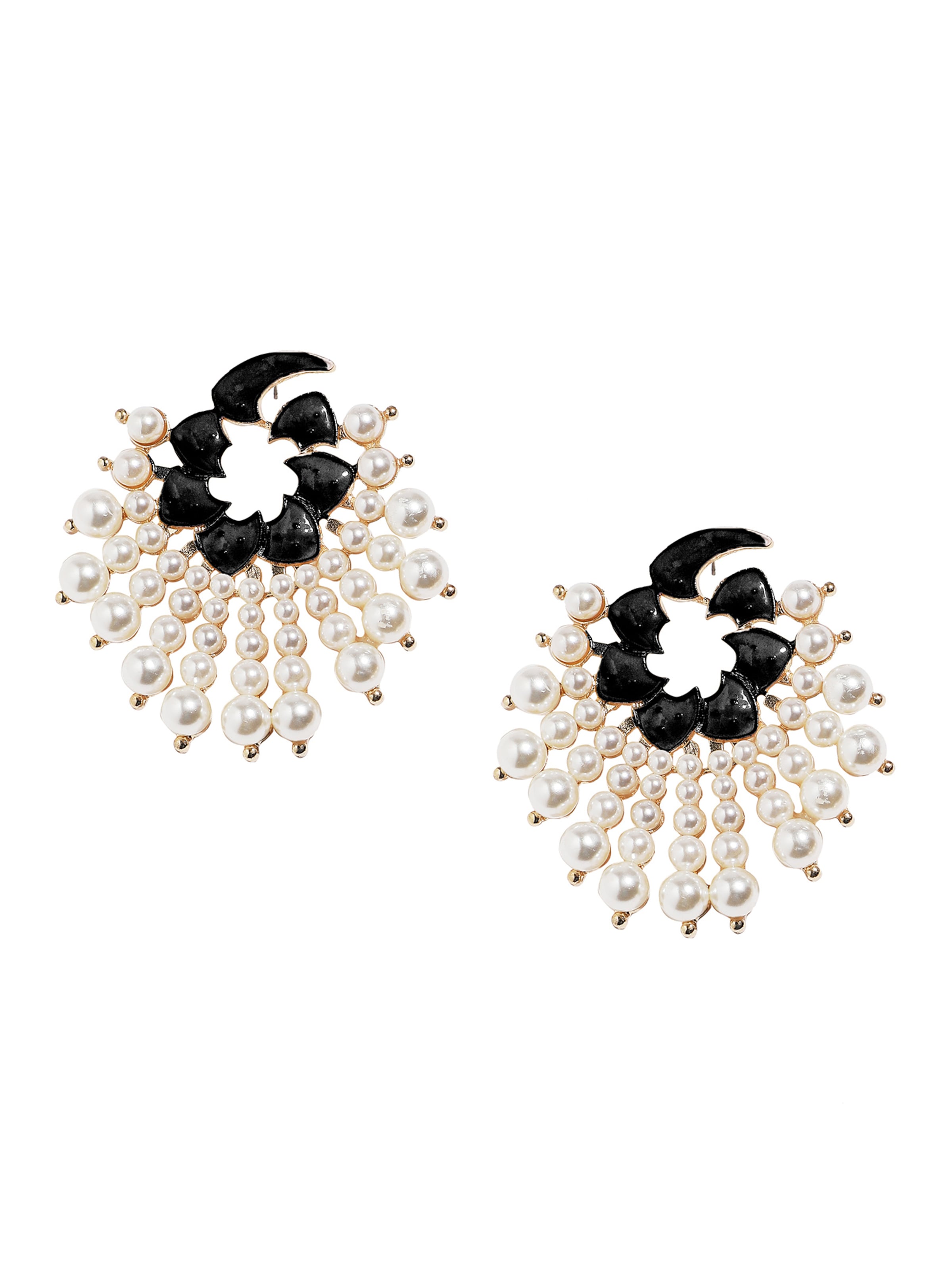 balta SOHI Auskarai: priekis