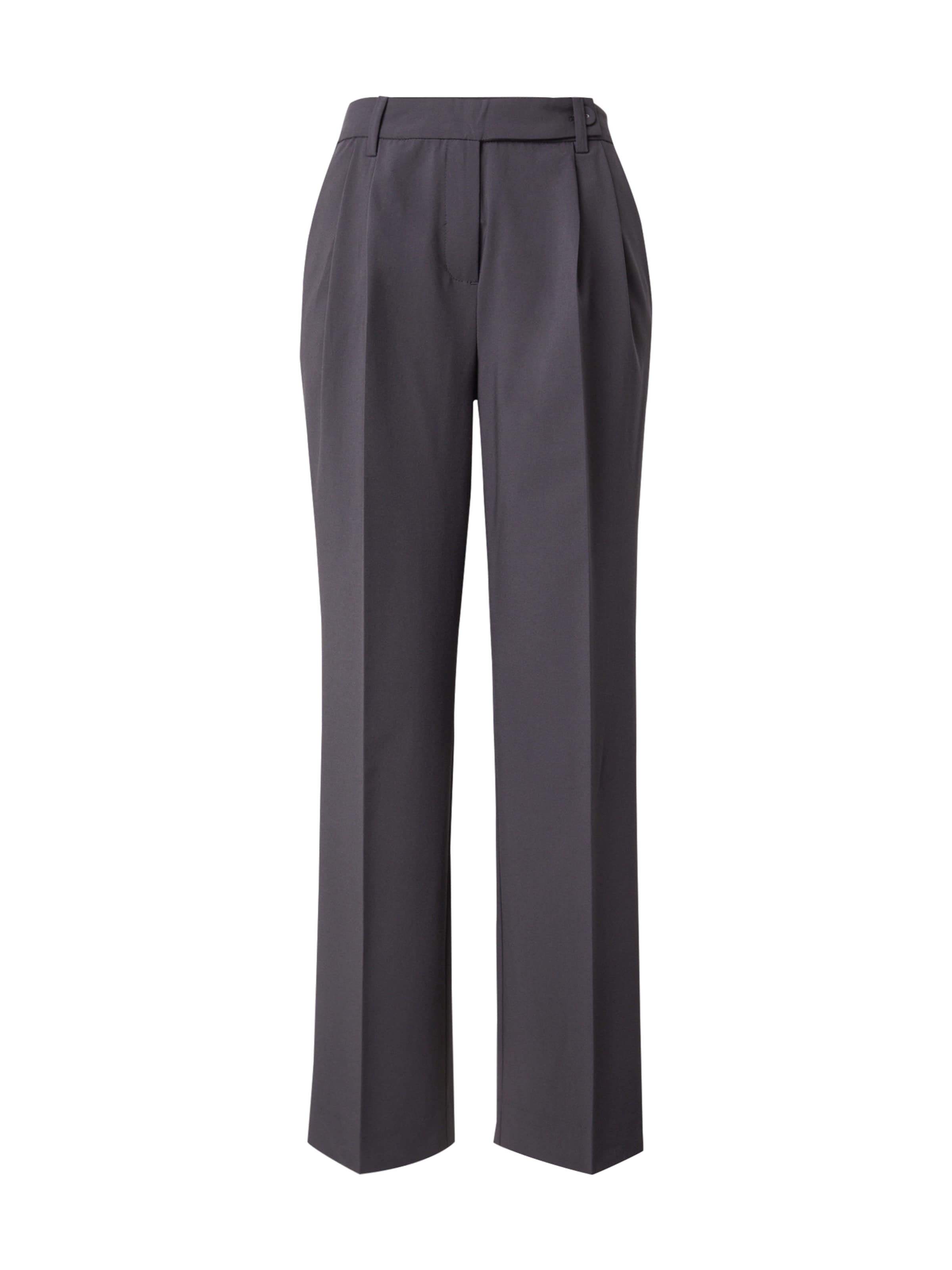 Largi Pantaloni cutați 'Cassie' de la MSCH COPENHAGEN pe gri: față