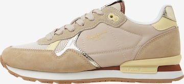 Pepe Jeans Platform trainers 'Brit' in Beige: front