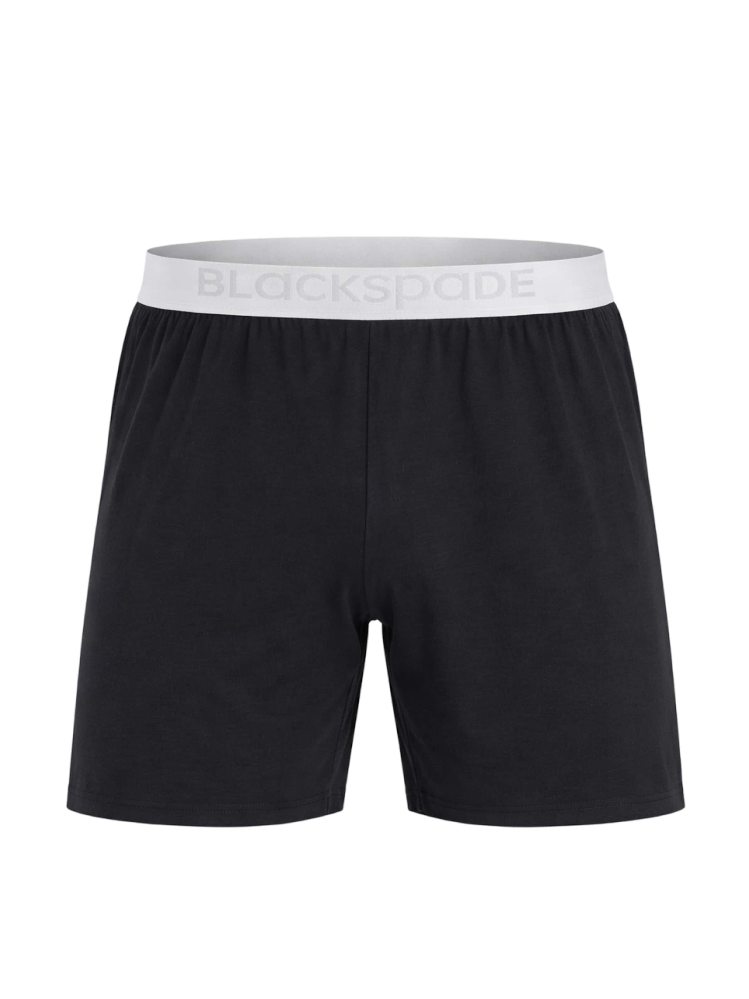 Blackspade Pajama Pants in Black: front