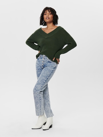 ONLY Sweater 'Melton' in Green