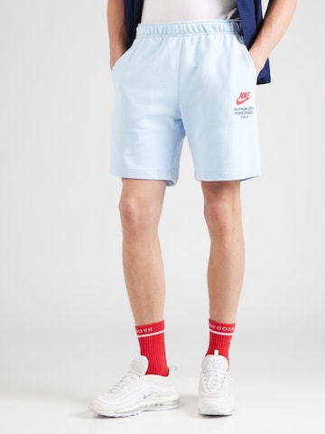 Nike Sportswear regular Παντελόνι σε μπλε: μπροστά