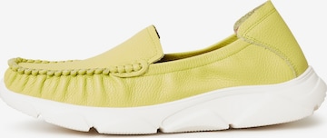 CESARE GASPARI Moccasins in Yellow: front