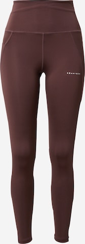 Röhnisch - Skinny Pantalón deportivo en marrón: frente