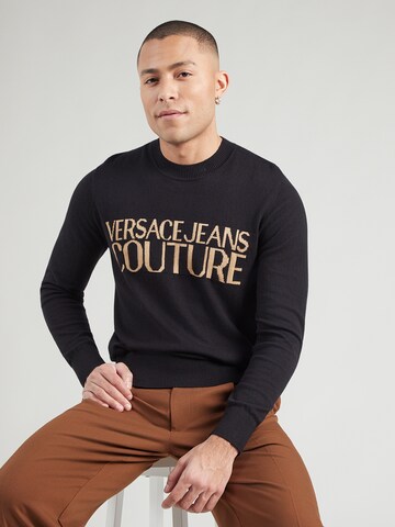 Versace Jeans Couture Tröja i svart: framsida