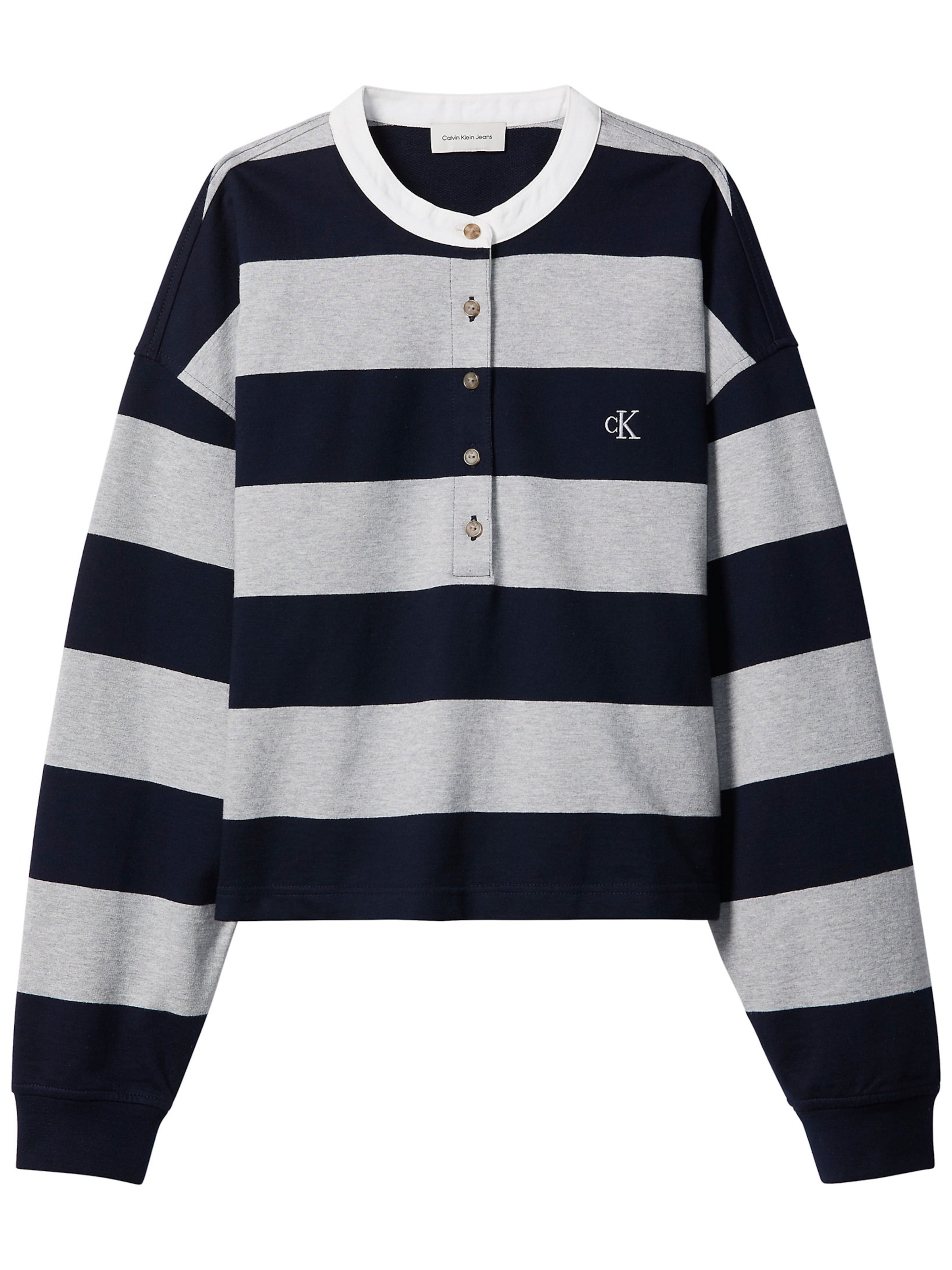 T-shirt 'Varsity' Calvin Klein Jeans en bleu : devant