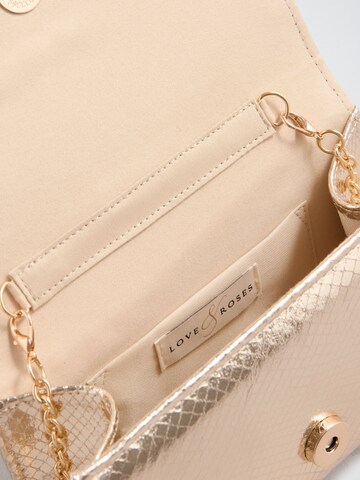 love & roses Clutch in Gold