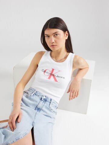 Calvin Klein Jeans Top in Weiß