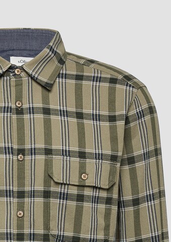 Coupe regular Chemise s.Oliver en vert
