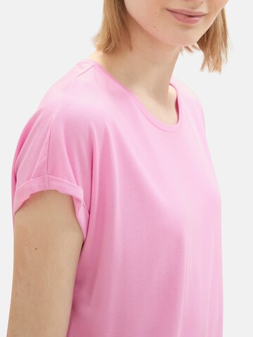 Maglietta di TOM TAILOR DENIM in rosa