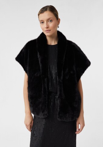 Gilet COMMA en noir : devant