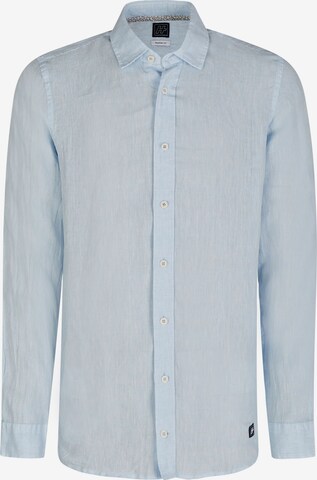 HECHTER PARIS Button Up Shirt in Blue: front