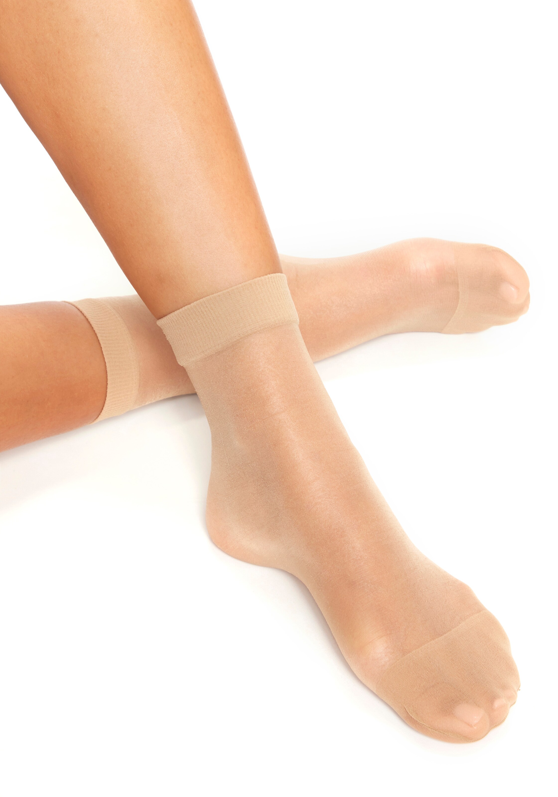 LASCANA Socks in Beige