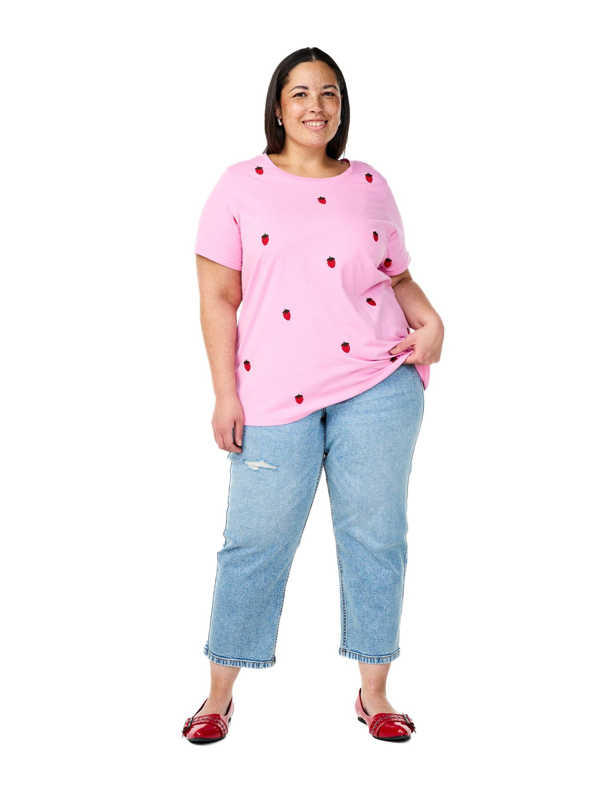 Flared Jeans 'VERA' di Zizzi in blu