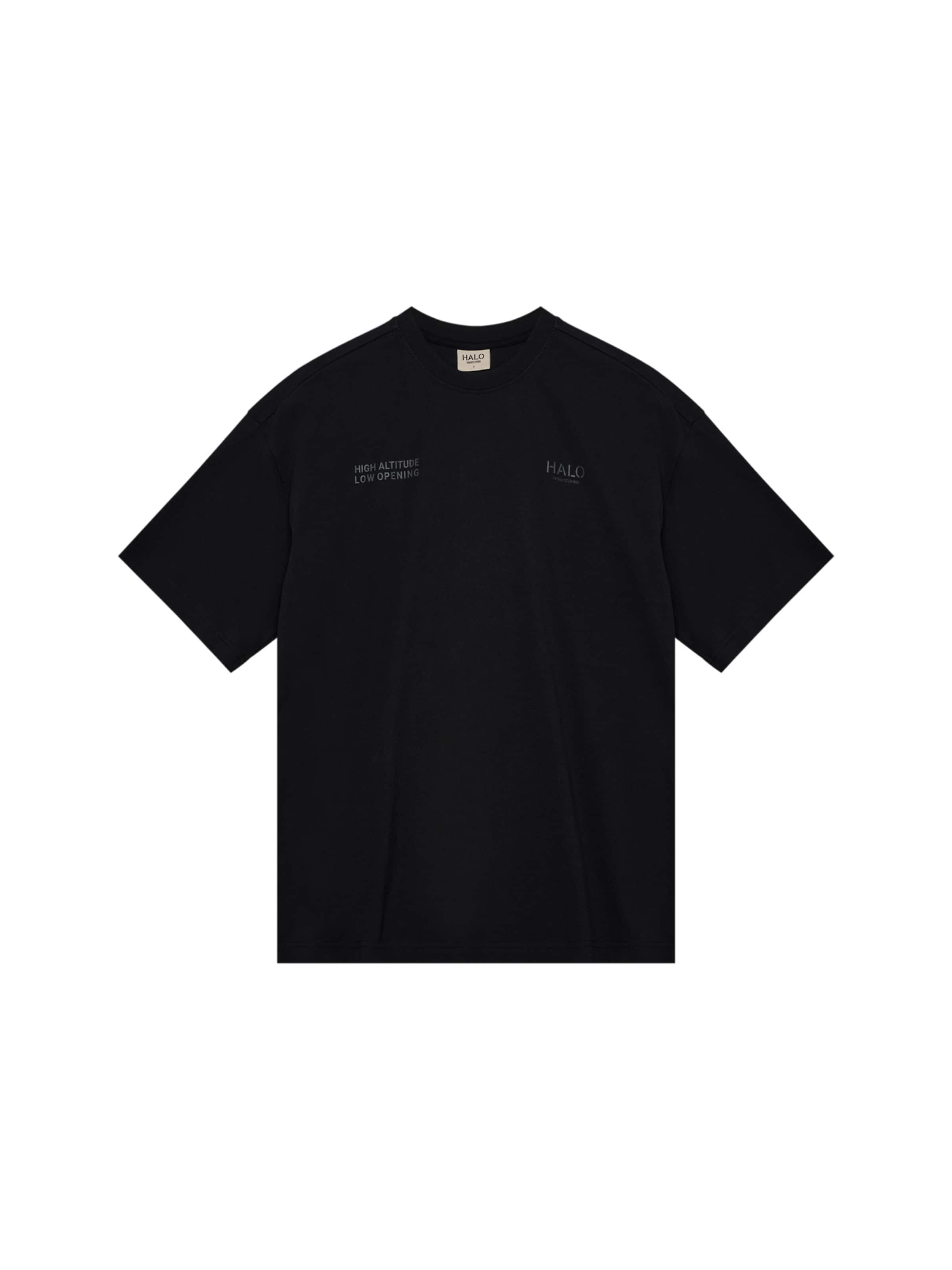 HALO Shirt in Zwart: voorkant