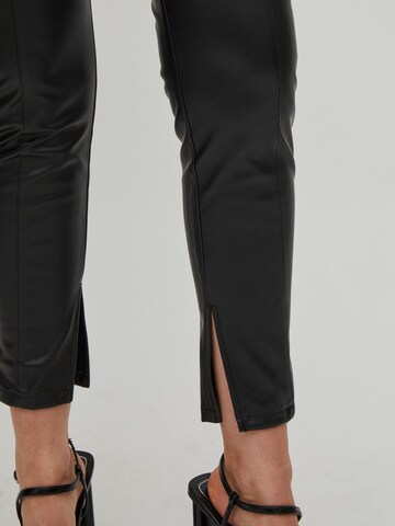 VILA Skinny Pants 'Dagmar' in Black