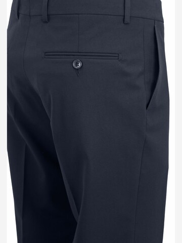 Steffen Klein Slim fit Pleated Pants in Blue