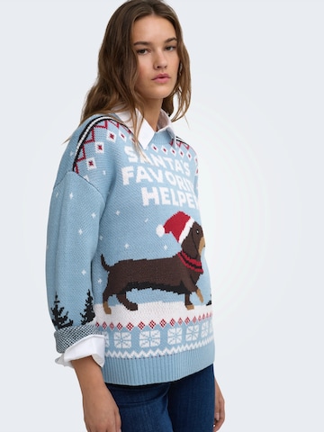 ONLY - Jersey 'ONLXmas' en azul