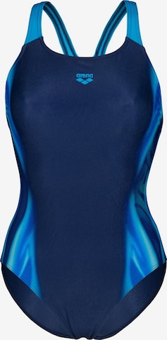 ARENA Bustier Uimapuku 'Two Sides' värissä sininen: etupuoli