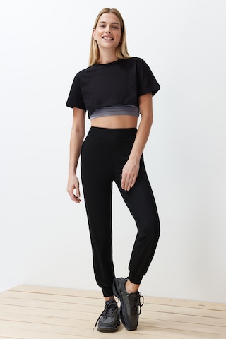 Trendyol Tapered Παντελόνι φόρμας σε μαύρο