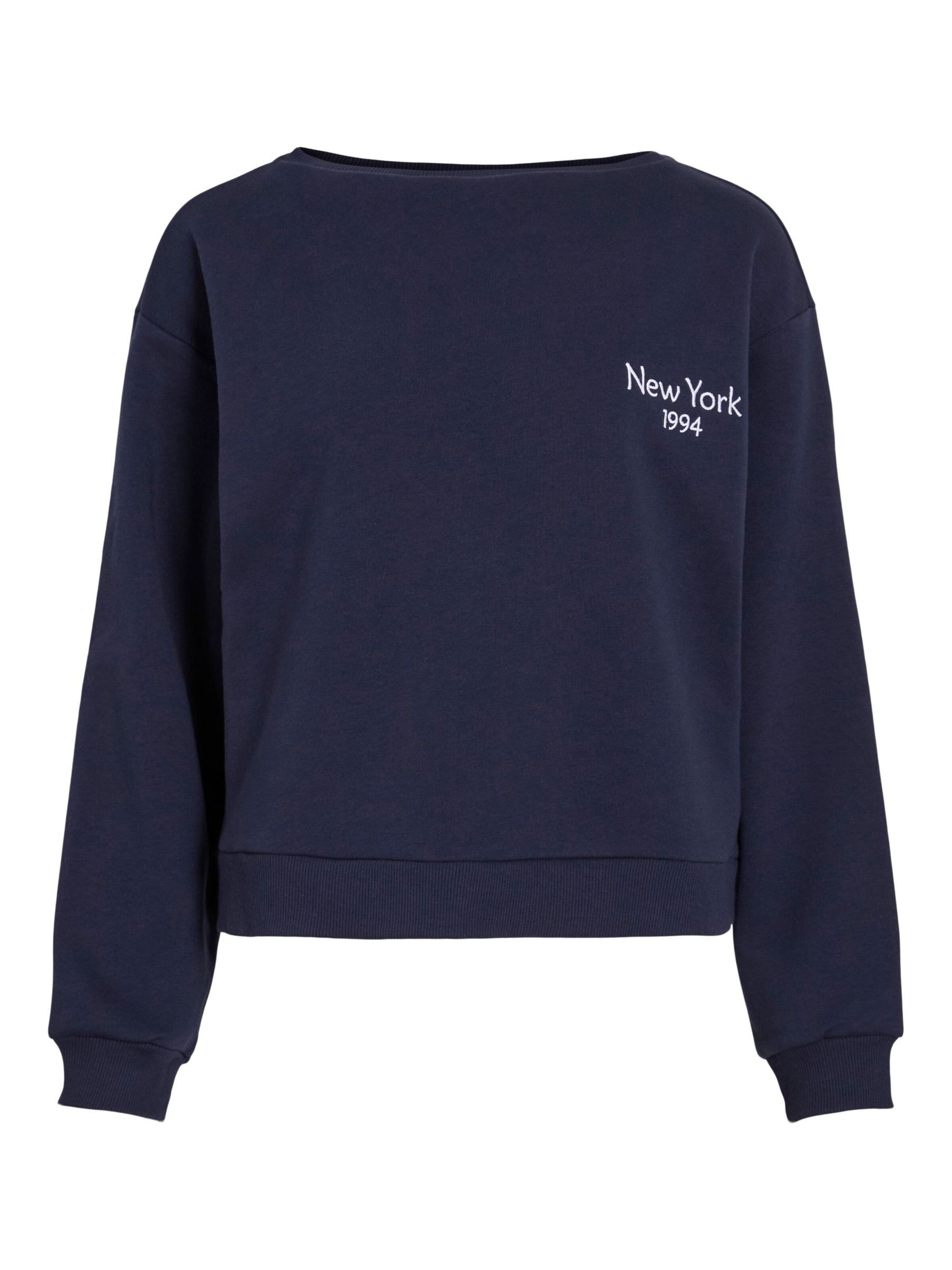 Sweat-shirt 'VIHollie' VILA en bleu : devant
