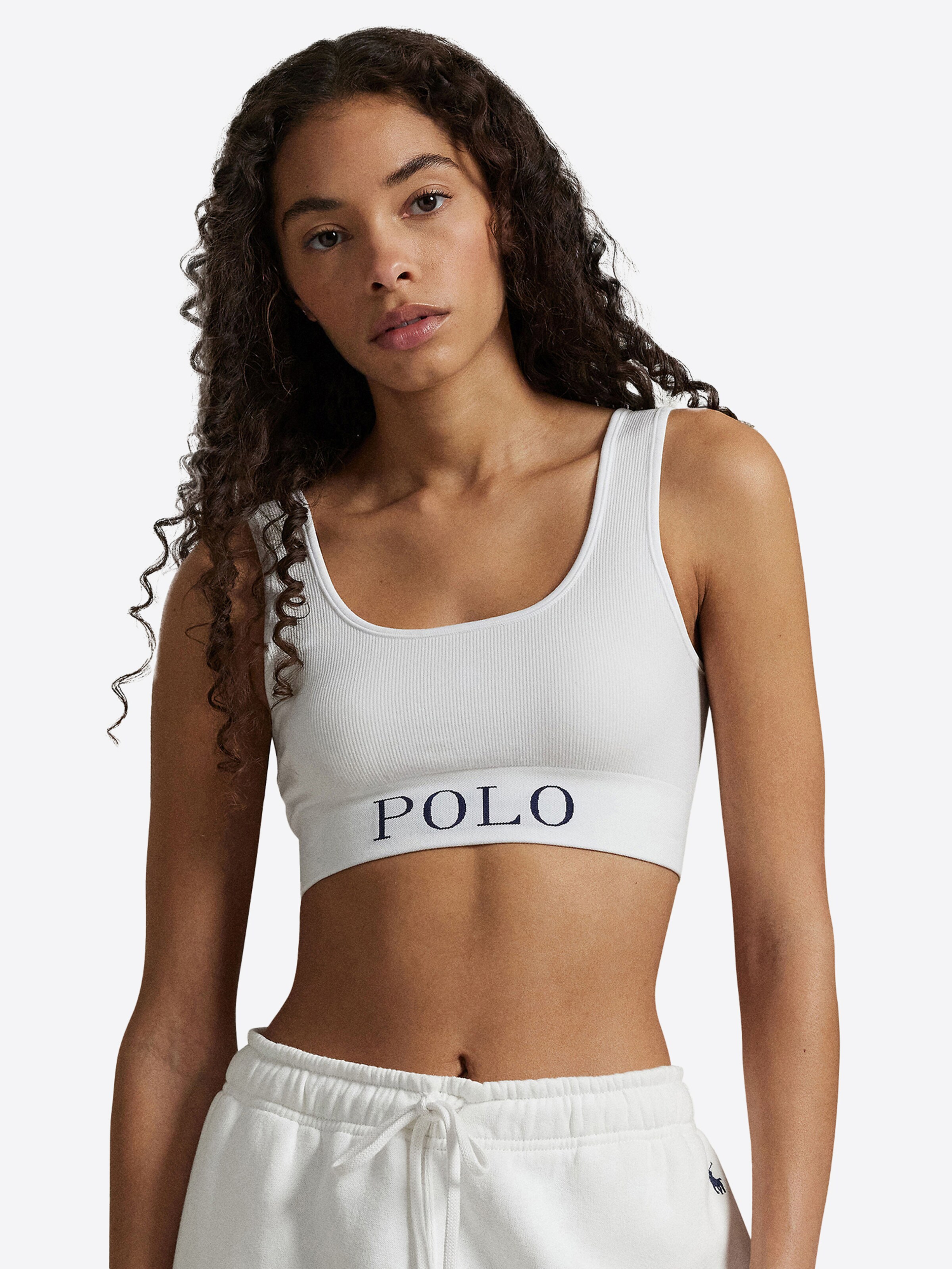 Polo Ralph Lauren Bustier BH ' Ribbed Seamless ' in Wit