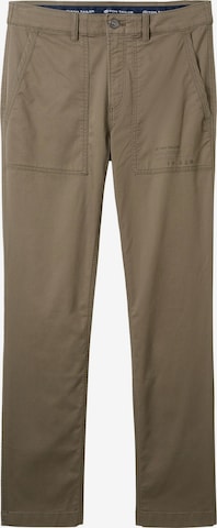 Regular Pantalon chino TOM TAILOR en vert : devant