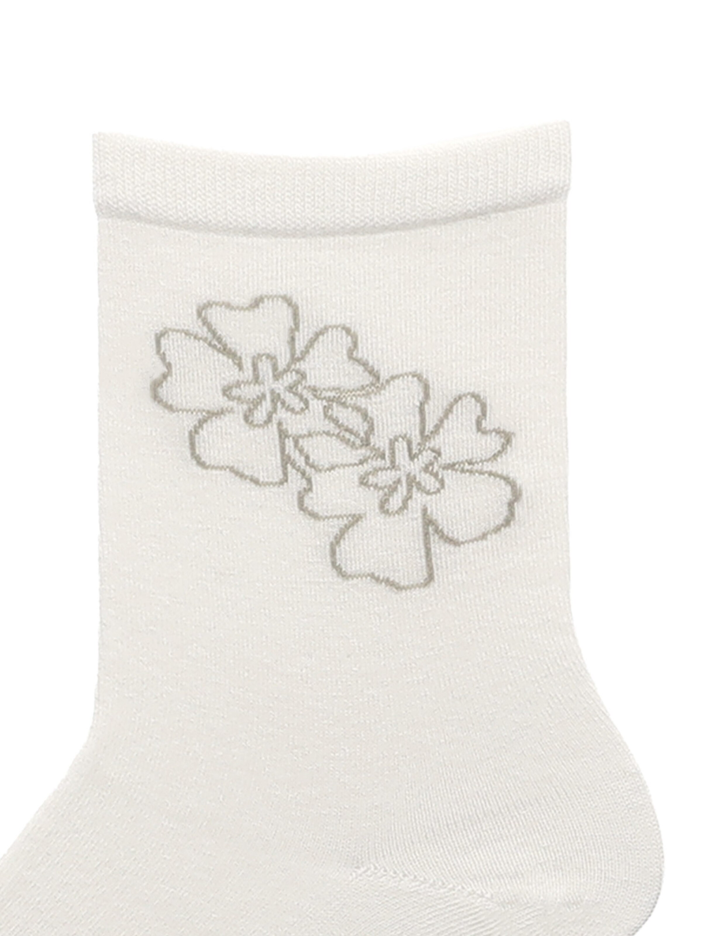 KUNERT Socks 'Flower Love' in White