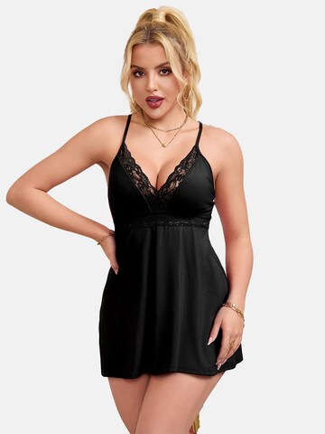 ORGANZA Lingerie Negligee 'Bequemes Negligé' in Black