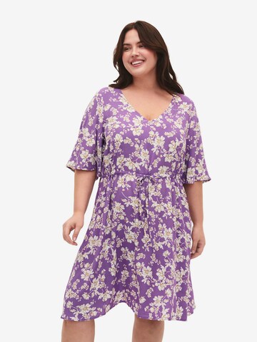 Zizzi - Vestido em roxo: frente