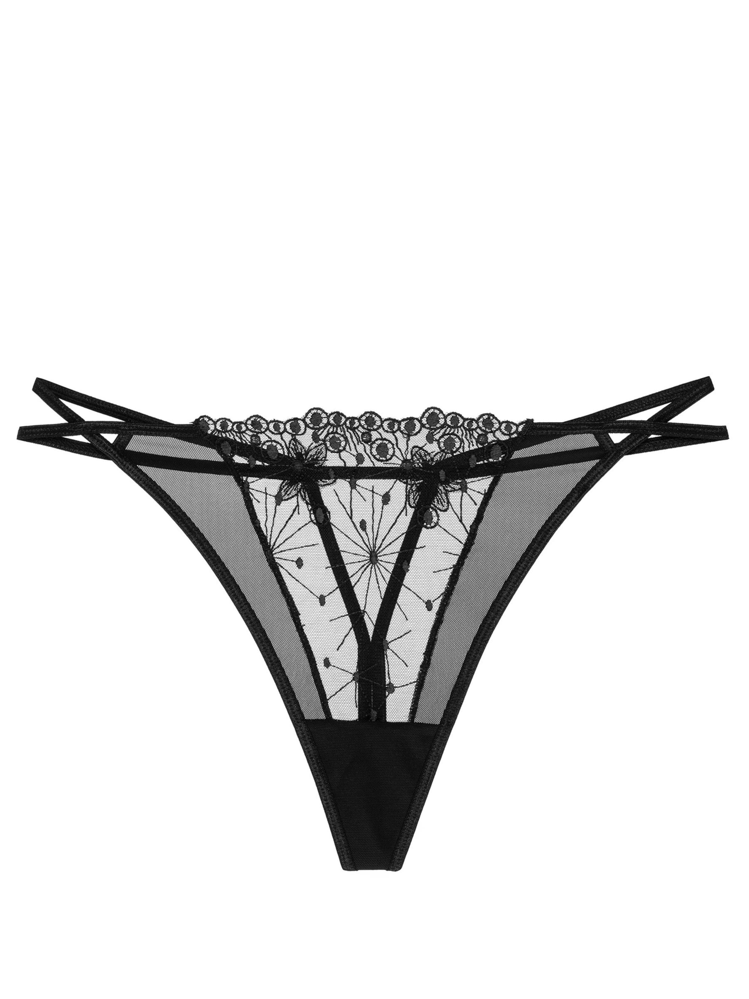 Wolbar Slip 'Maracca'‌‌ in Schwarz: Vorderseite