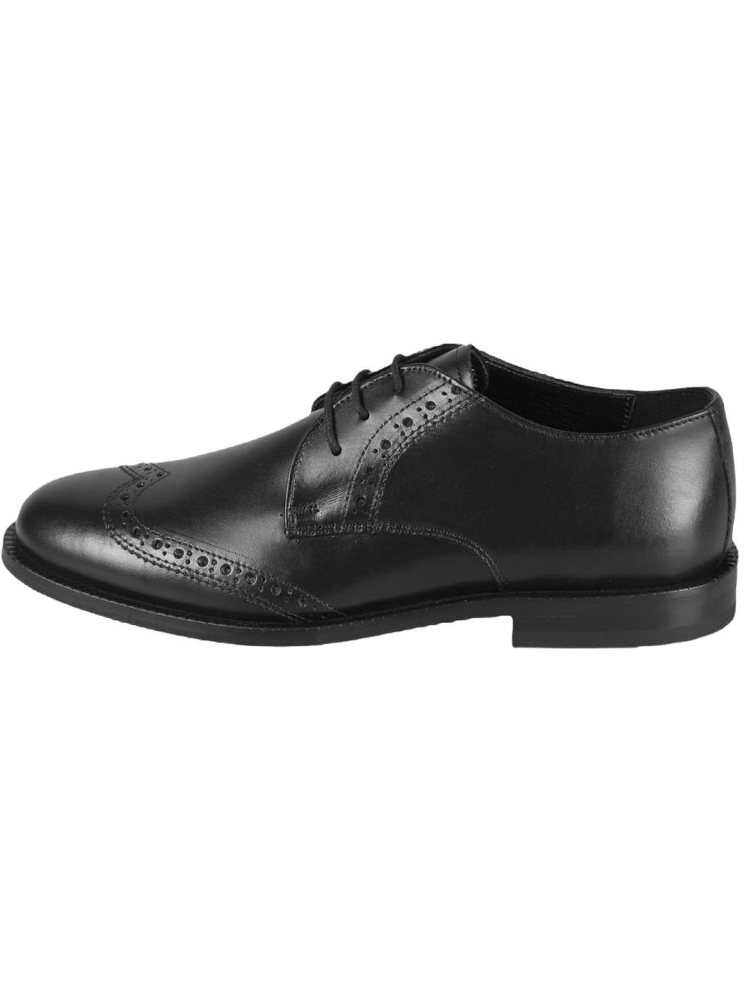 Desa - Zapatos con cordón en negro: frente