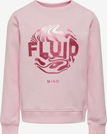 KIDS ONLY Sweatshirt in Roze: voorkant