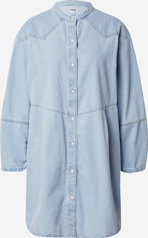 WRANGLER Blousejurk 'RINGER' in Blauw: voorkant