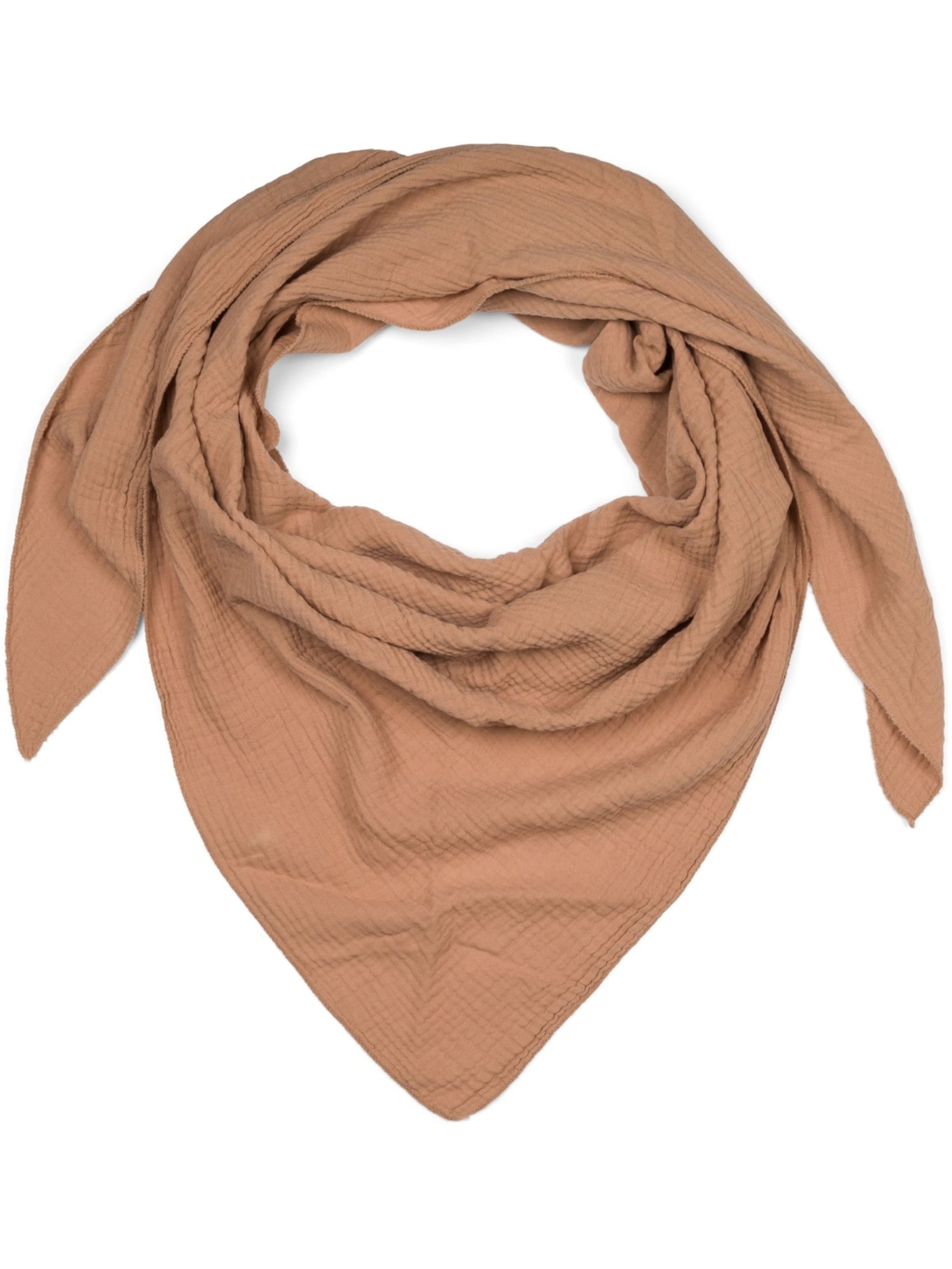 styleBREAKER Tuch 'Musselin Dreiecktuch Einfarbig'‌‌‌‌‌‌‌ in braun, Produktansicht