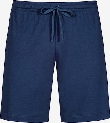 Mey Pyjamabroek 'Solid Night' in Blauw: voorkant