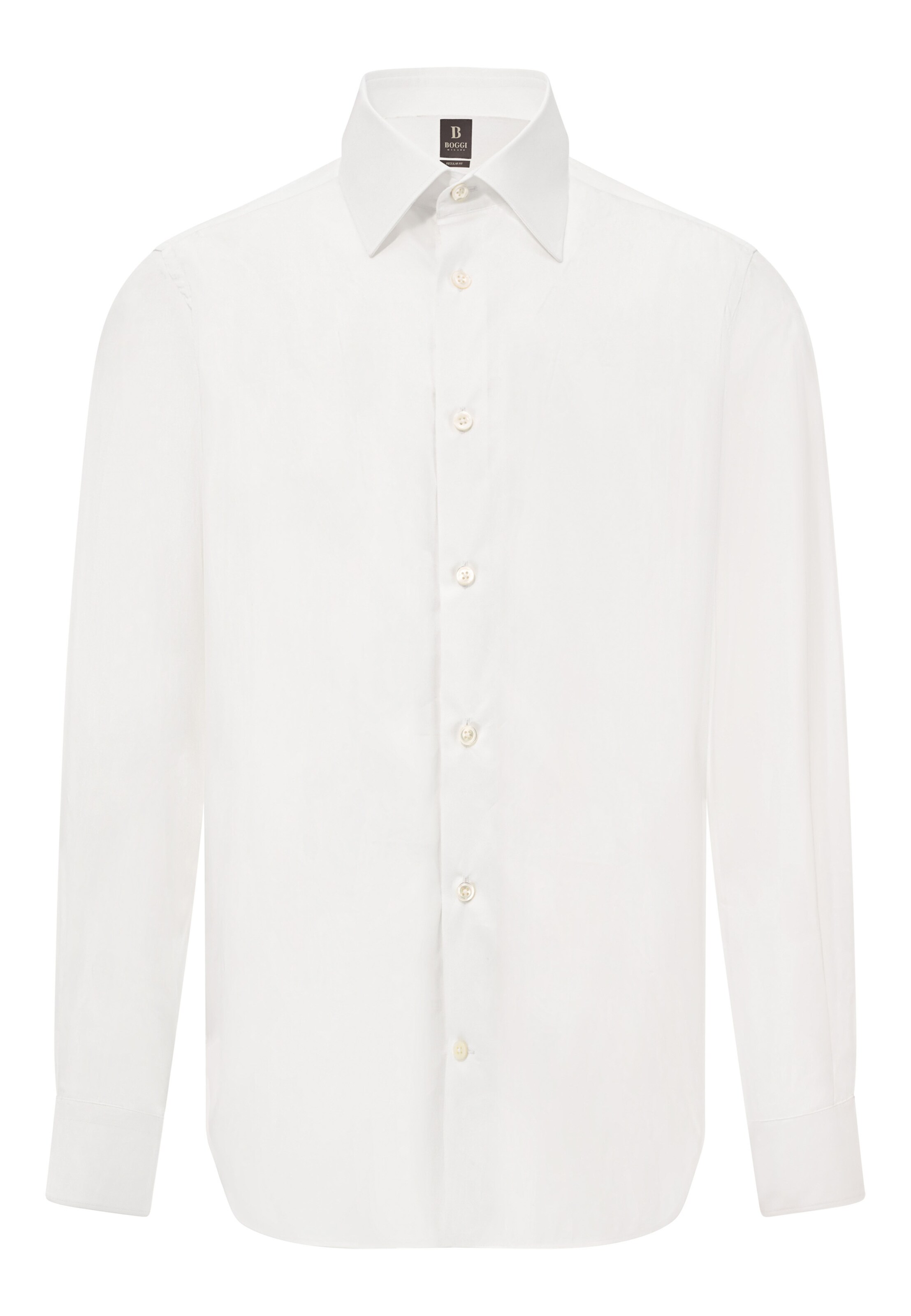 Boggi Milano - Ajuste regular Camisa en blanco: frente