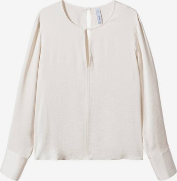 MANGO Blouse 'Camile' in Beige: front