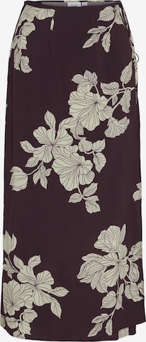 VILA Skirt in Brown: front