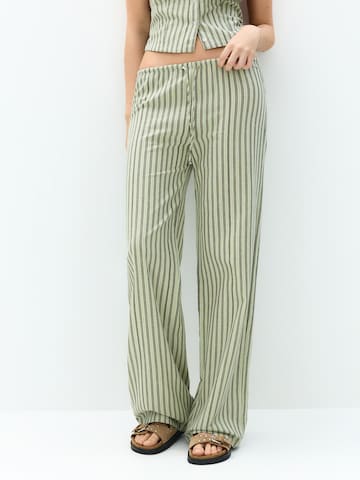Wide leg Pantaloni di Pull&Bear in verde: frontale