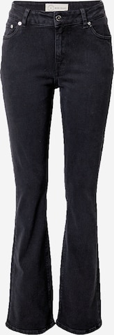 MUD Jeans Rozkloszowany krój Jeansy 'Hazen' w kolorze czarny: przód
